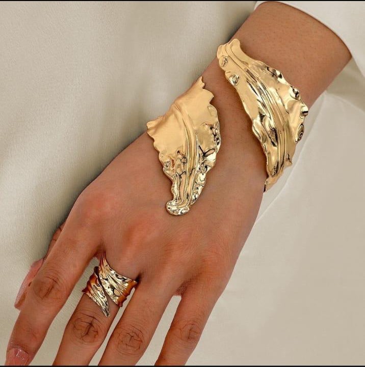 Statement Bracelet with Ring